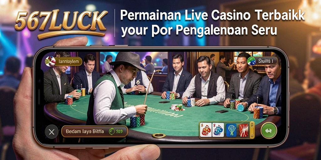 Tampilan gameplay Live Casino yang menarik dan interaktif di 567LUCK.