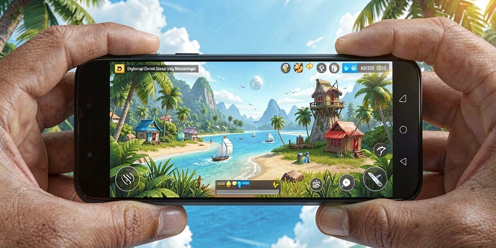 Menampilkan gameplay menarik dari ASD123 di dunia simulasi.