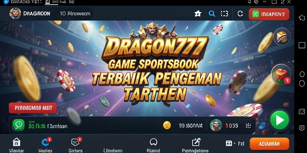 Screenshot gameplay DRAGON777 menampilkan antarmuka taruhan yang dinamis.