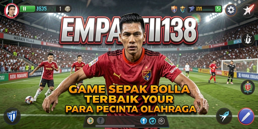 Tampilan gameplay menarik di EMPATI138 dengan aksi sepak bola realistis.