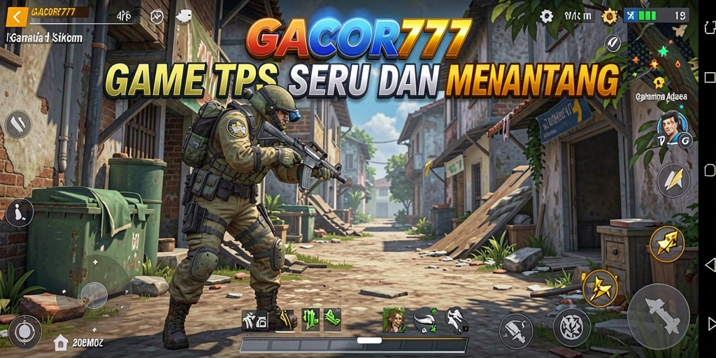 Screenshot gameplay TPS yang intens dan mendebarkan.