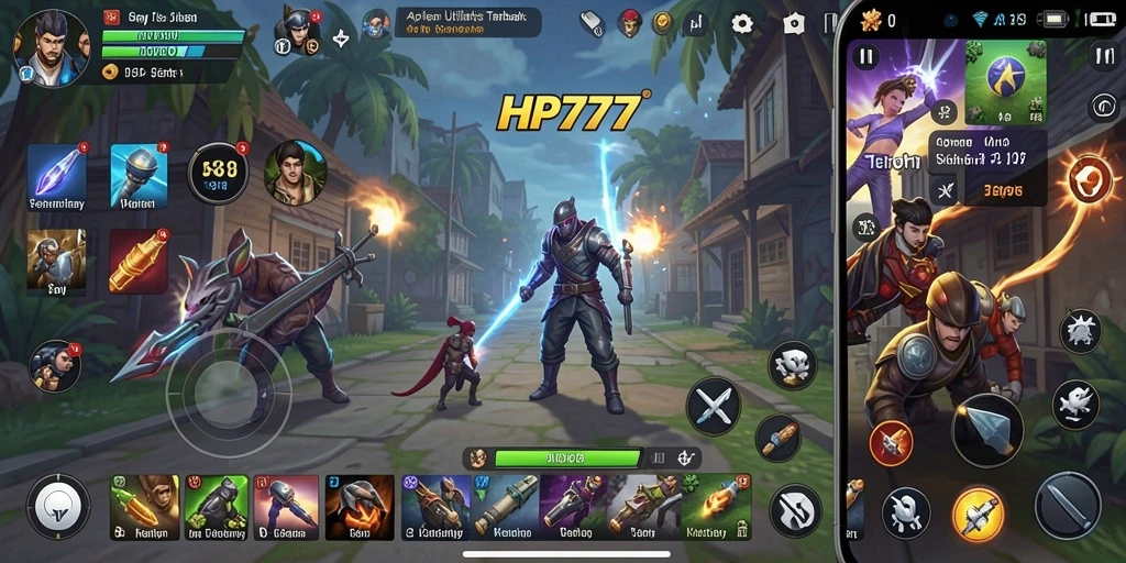 Screenshot utama HP777 menampilkan tampilan antarmuka aplikasi Utility yang intuitif.