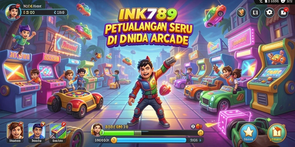 Tampilan gameplay seru dari INK789 dengan aksi penuh warna.