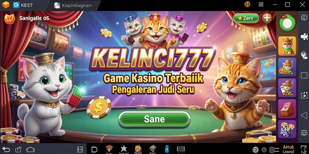 Tampilan gameplay menarik dari KELINCI777 yang menyajikan suasana kasino yang seru.