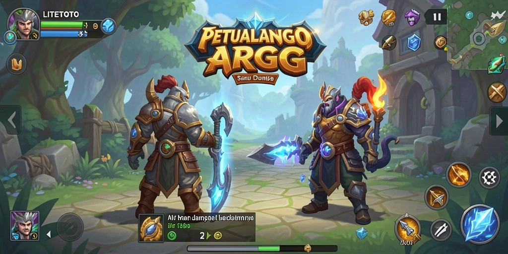 Tampilan gameplay seru dalam dunia ARPG LITETOTO.