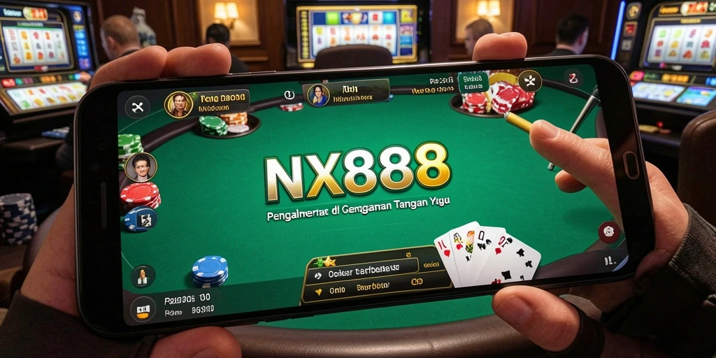 Screenshot gameplay NX888 menampilkan aksi seru Poker.