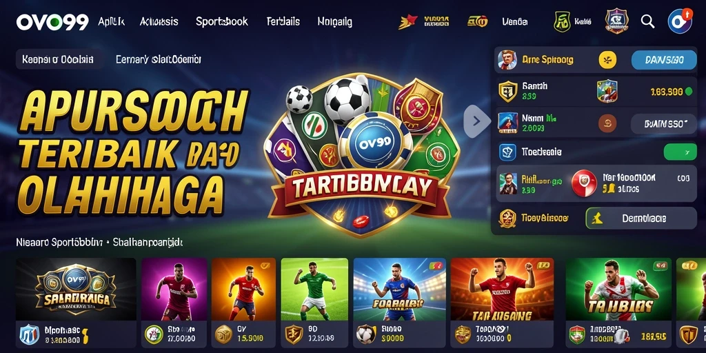 Tampilan gameplay menarik OVO99 dengan fitur taruhan olahraga.