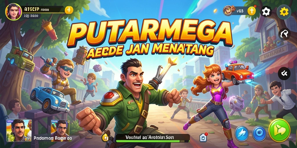 Tampilan utama gameplay PUTARMEGA yang seru dan menantang.