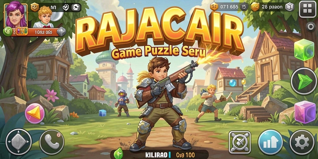 Tampilan gameplay seru dari RAJACAIR dengan tantangan puzzle yang menarik.
