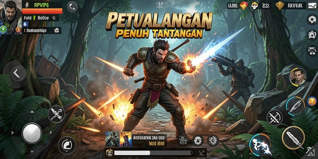 Gameplay RPVIP6 yang intens dan mendebarkan dengan berbagai aksi menantang.