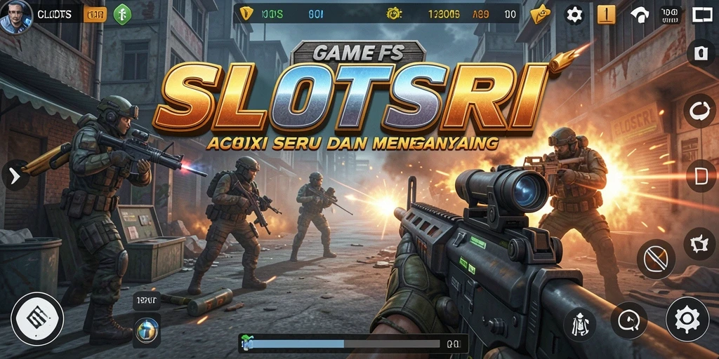 Tampilan seru dari gameplay FPS SLOTSRI dengan aksi menegangkan.