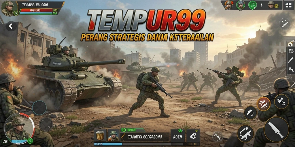 Tampilan seru dari pertarungan strategis dalam TEMPUR99.