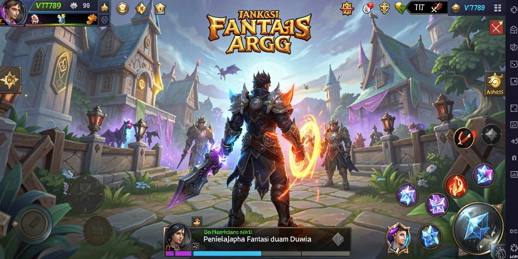 Tampilan menarik dari gameplay ARPG yang mendebarkan dan menantang.